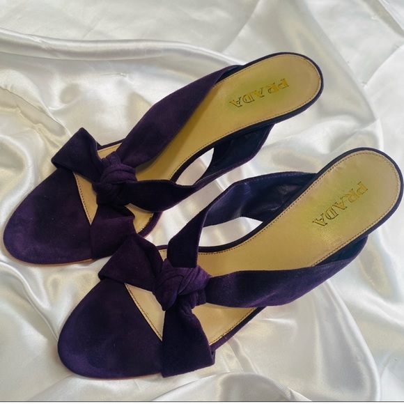 Prada Calzature Donna knot sandals in Viola - Picture 2 of 8